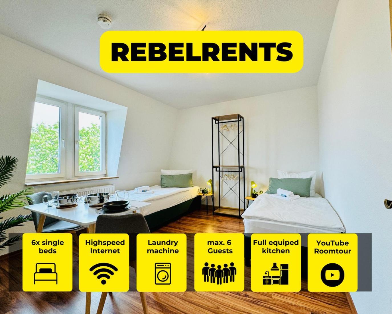 #3 Rebelrents - 6P Apartment, Modern, Stylisch Und Zentral! Zeitz Εξωτερικό φωτογραφία